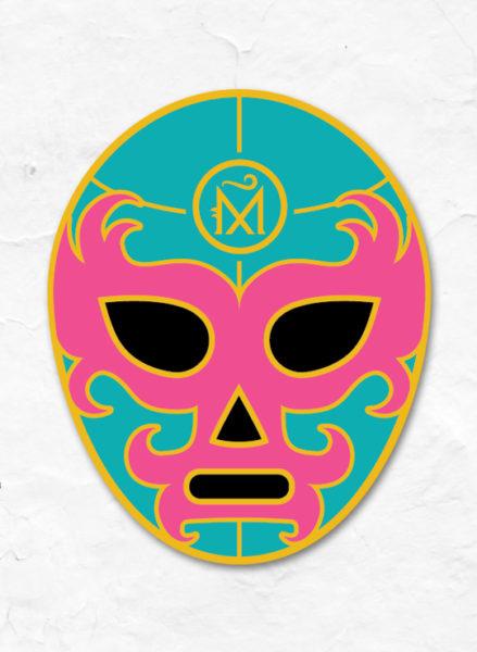 lucha_pink_Stickers_full